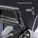 Lanterna LED Portátil Recarregável a Luz Solar USB - LightPro