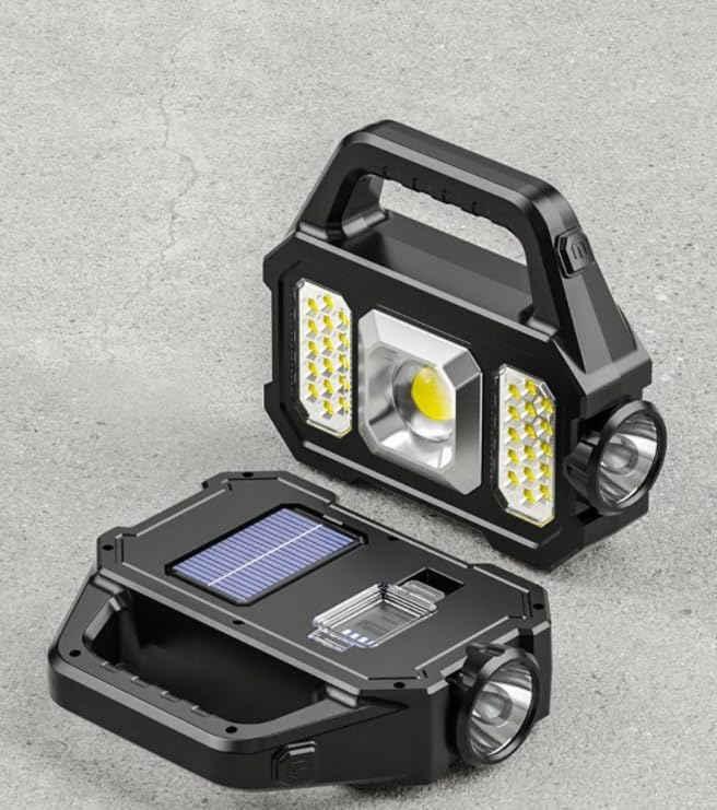 Lanterna LED Portátil Recarregável a Luz Solar USB - LightPro