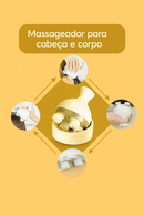 Massageador Elétrico Garra Recarregável Relaxante - para Couro Cabeludo