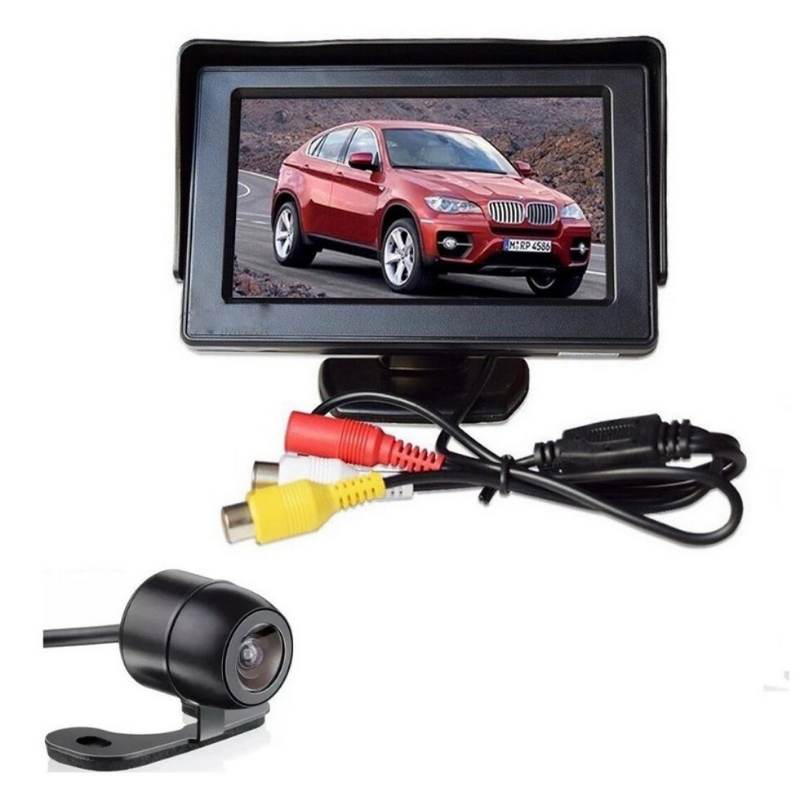 Câmera de Ré Veicular Visão Noturna 180°