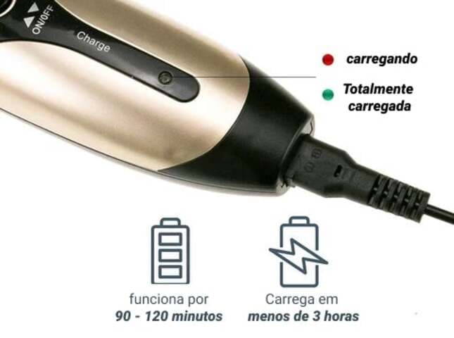 KIT Com Maquina Tosar Pelos Recarregável para Cachorros e Gatos