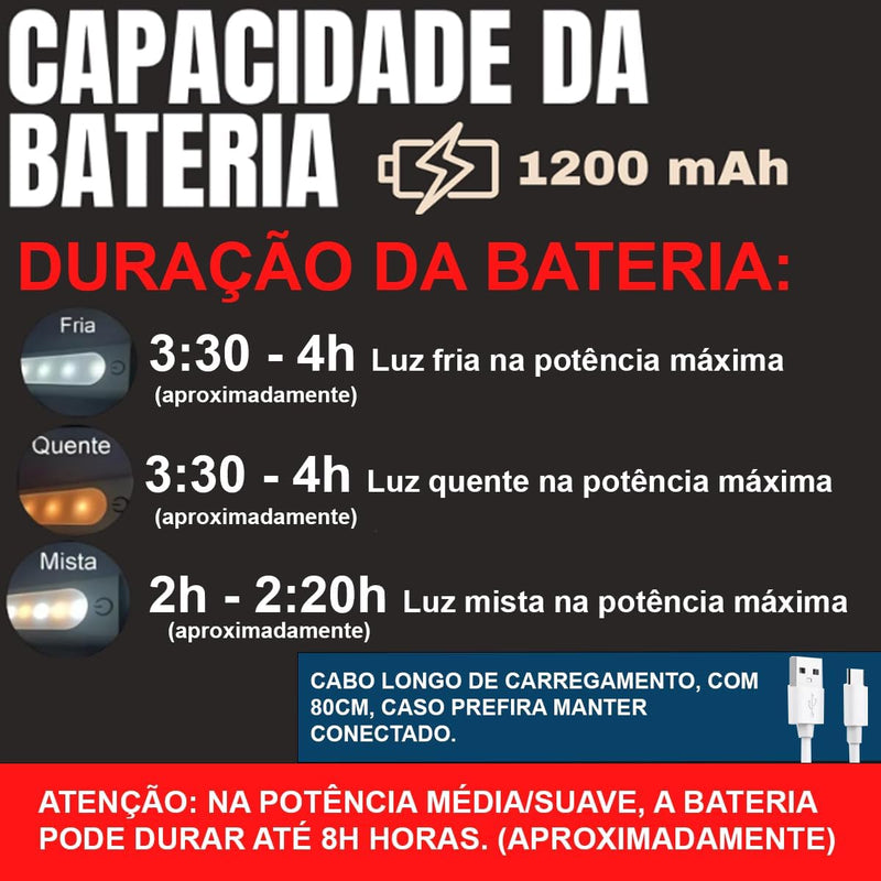 Baseus lâmpada de mesa pendurado magnético.