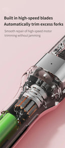 Removedor de Pontas Duplas Profissional Feminino – Aparador de Cabelos Multifuncional Recarregável WITZIO