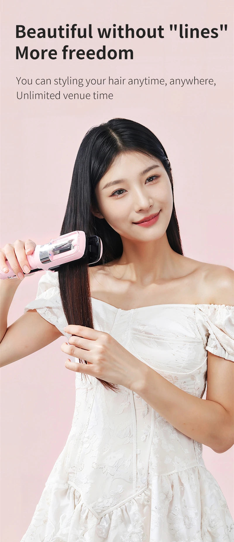 Removedor de Pontas Duplas Profissional Feminino – Aparador de Cabelos Multifuncional Recarregável WITZIO